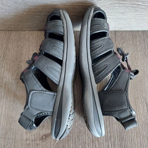 Khombu Ashley Sandal Womens Size 7 Black Purple - Picture 7 of 9